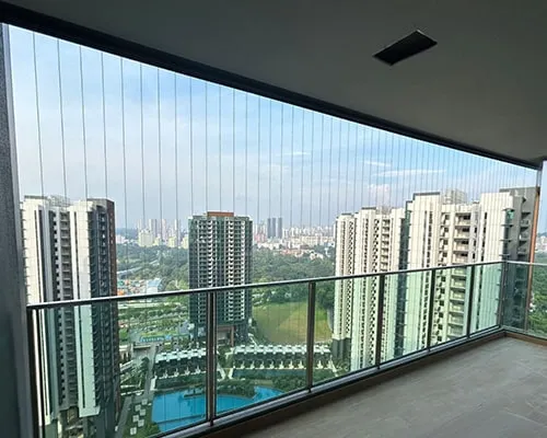 Invisible grill for balcony in Mumbai